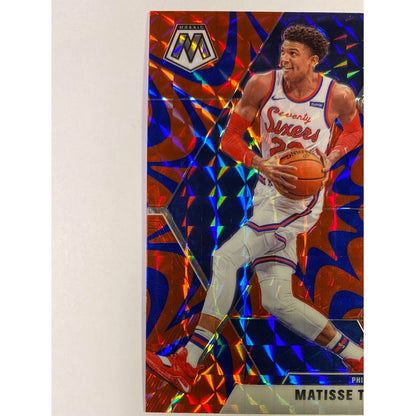 2019-20 Mosaic Matisse Thybulle Blue Reactive Prizm RC