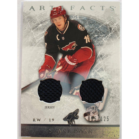  2012-13 Artifacts Shane Doan Silver Dual Jersey Patch /125  Local Legends Cards & Collectibles