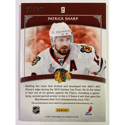 2011-12 Crown Royale Patrick Sharp Championship Gear /50