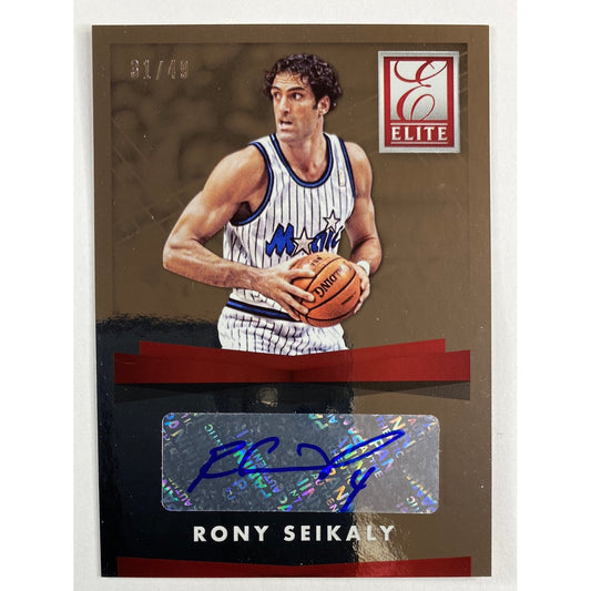 2015-16 Donrus Elite Rony Seikaly Auto /49