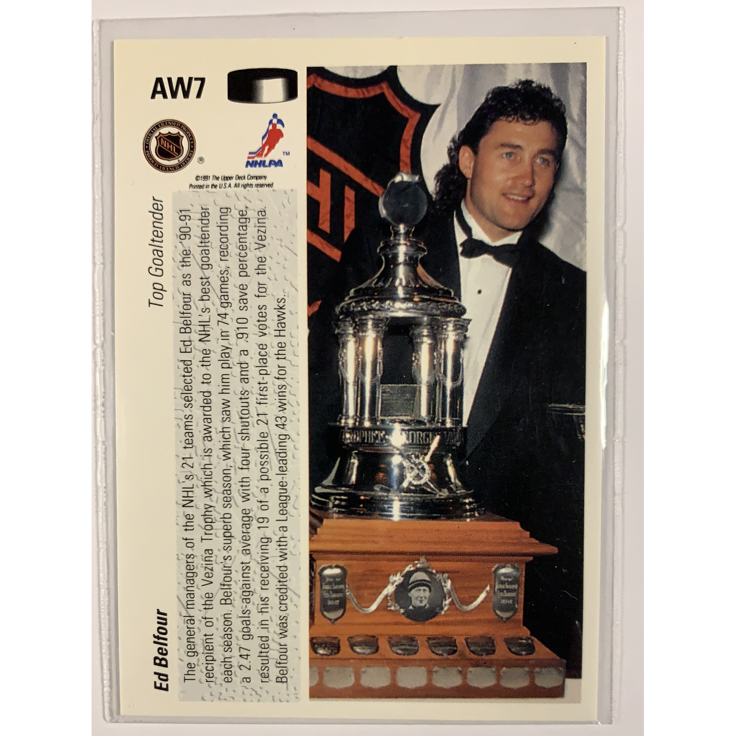  1991-92 Upper Deck Ed Belfour Holo Insert  Local Legends Cards & Collectibles