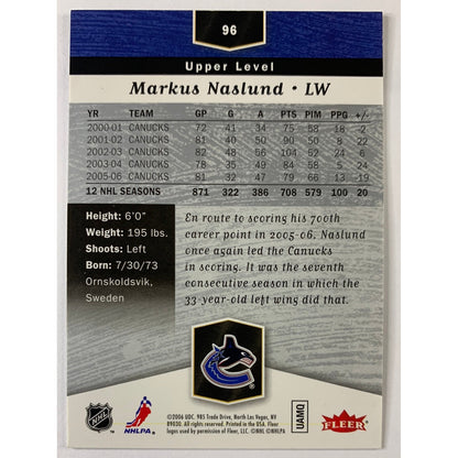 2003-04 Fleer Markus Naslund Flair Showcase