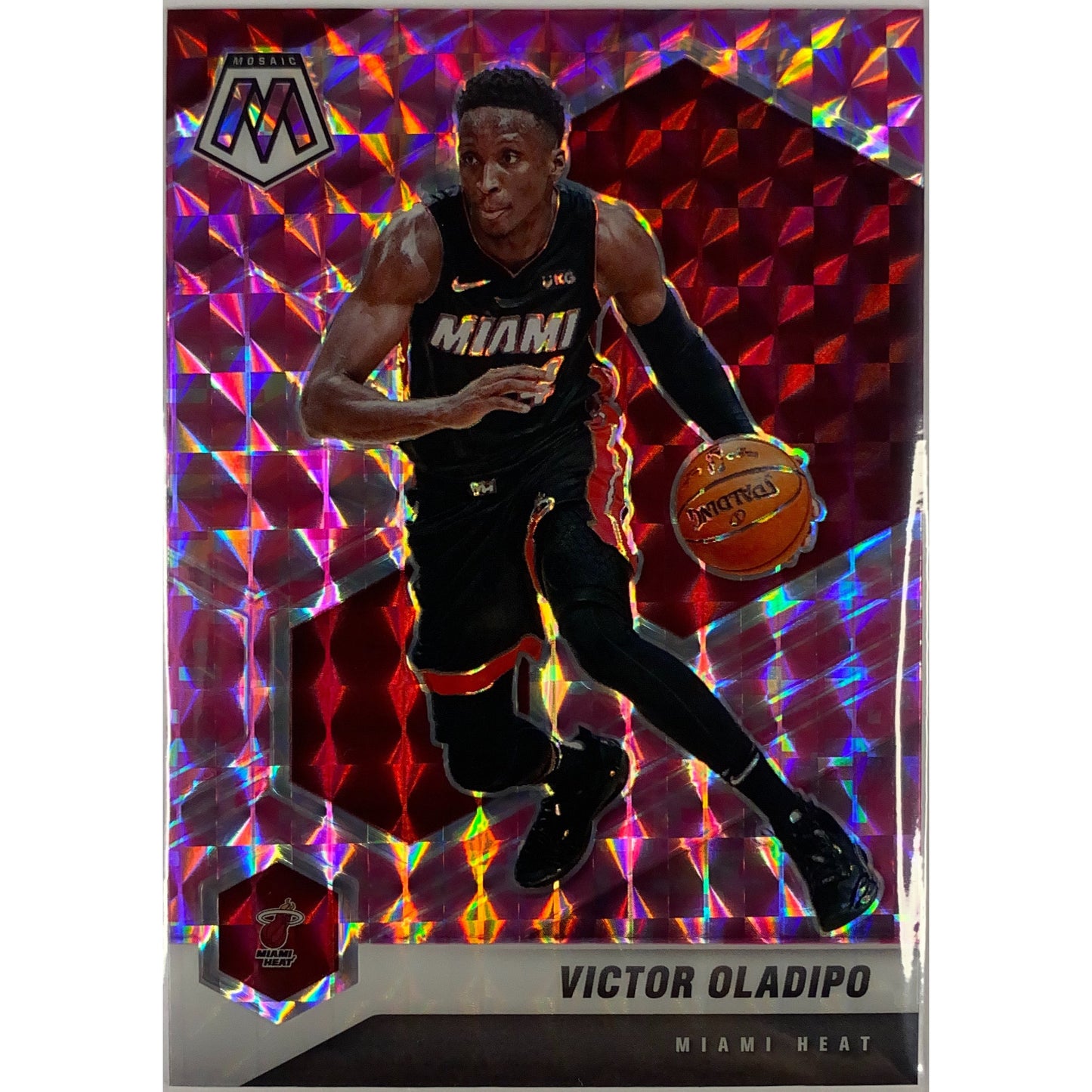 2020-21 Mosaic Victor Oladipo Pink Mosaic Prizm