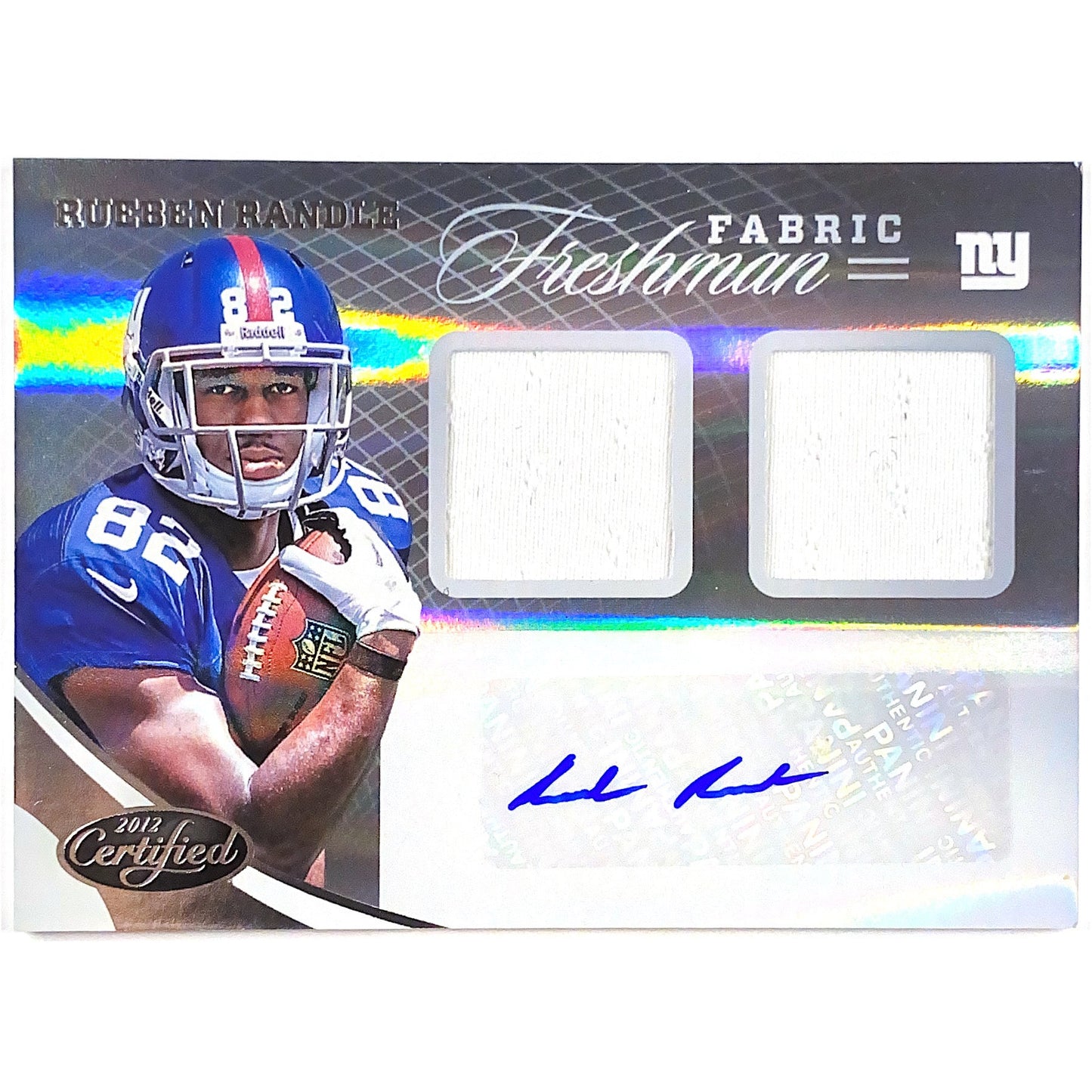 2012 Certified Rueben Randle Freshman Fabric Dual Jersey Auto /499