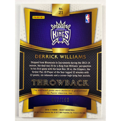 2016-17 Select Derrick Williams Throwback Threads /199