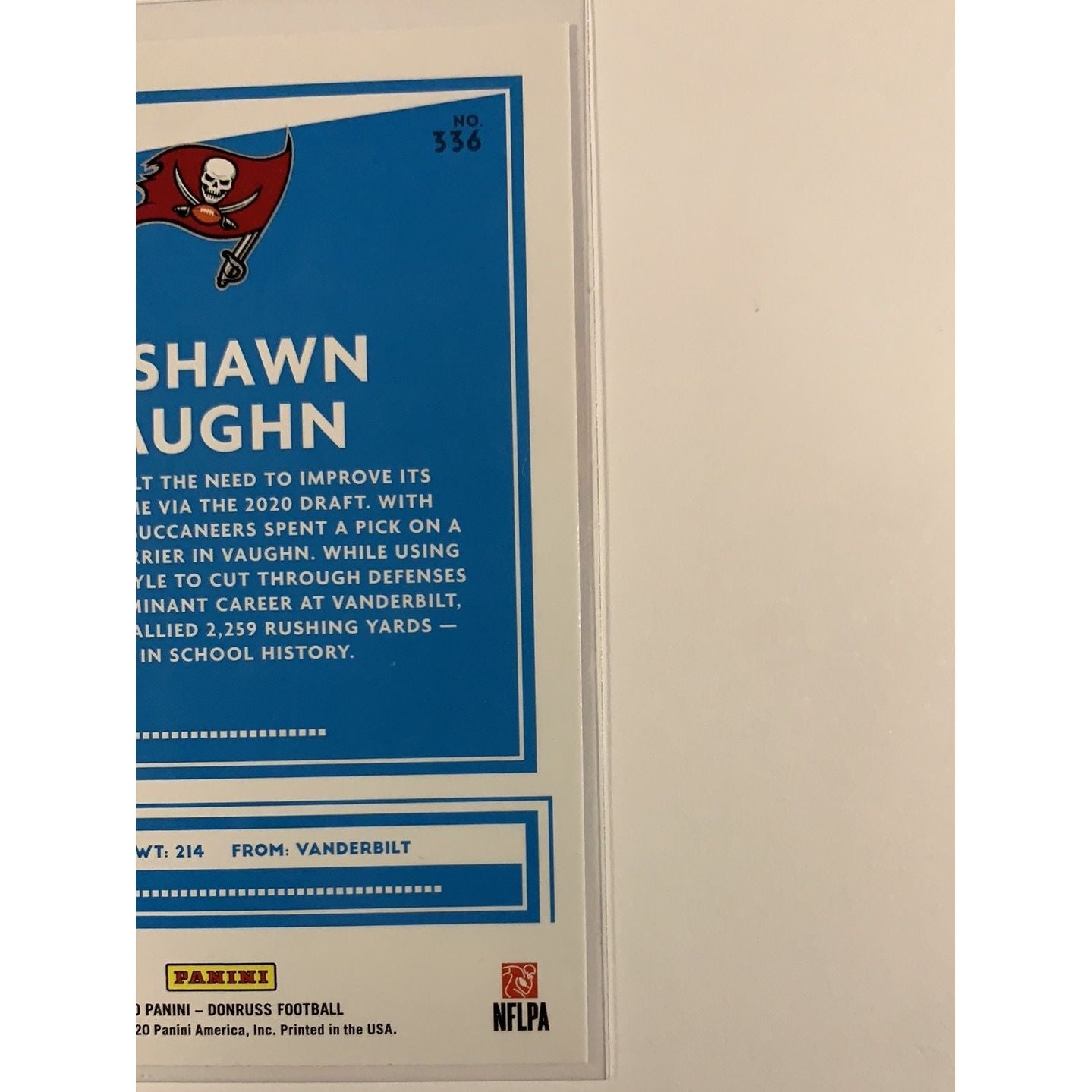  2020 Donruss Ke’Shawn Vaughn Blue Press Proof Rated Rookie  Local Legends Cards & Collectibles