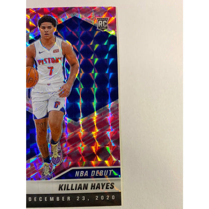 2020-21 Mosaic Killian Hayes NBA Debut Pink Mosaic Prizm