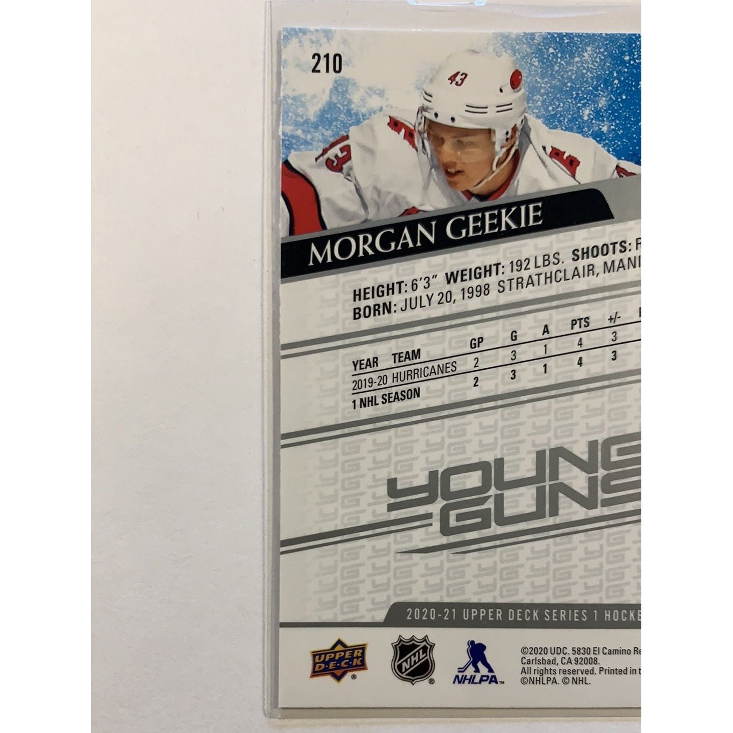  2020-21 Upper Deck Series 1 Morgan Geekie Young Gun  Local Legends Cards & Collectibles