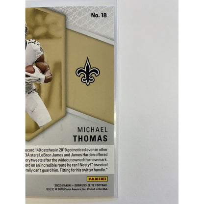  2020 Donruss Elite Michael Thomas Spellbound “M”  Local Legends Cards & Collectibles