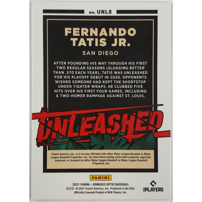 2021 Donruss Optic Fernando Tatis Jr. Unleashed