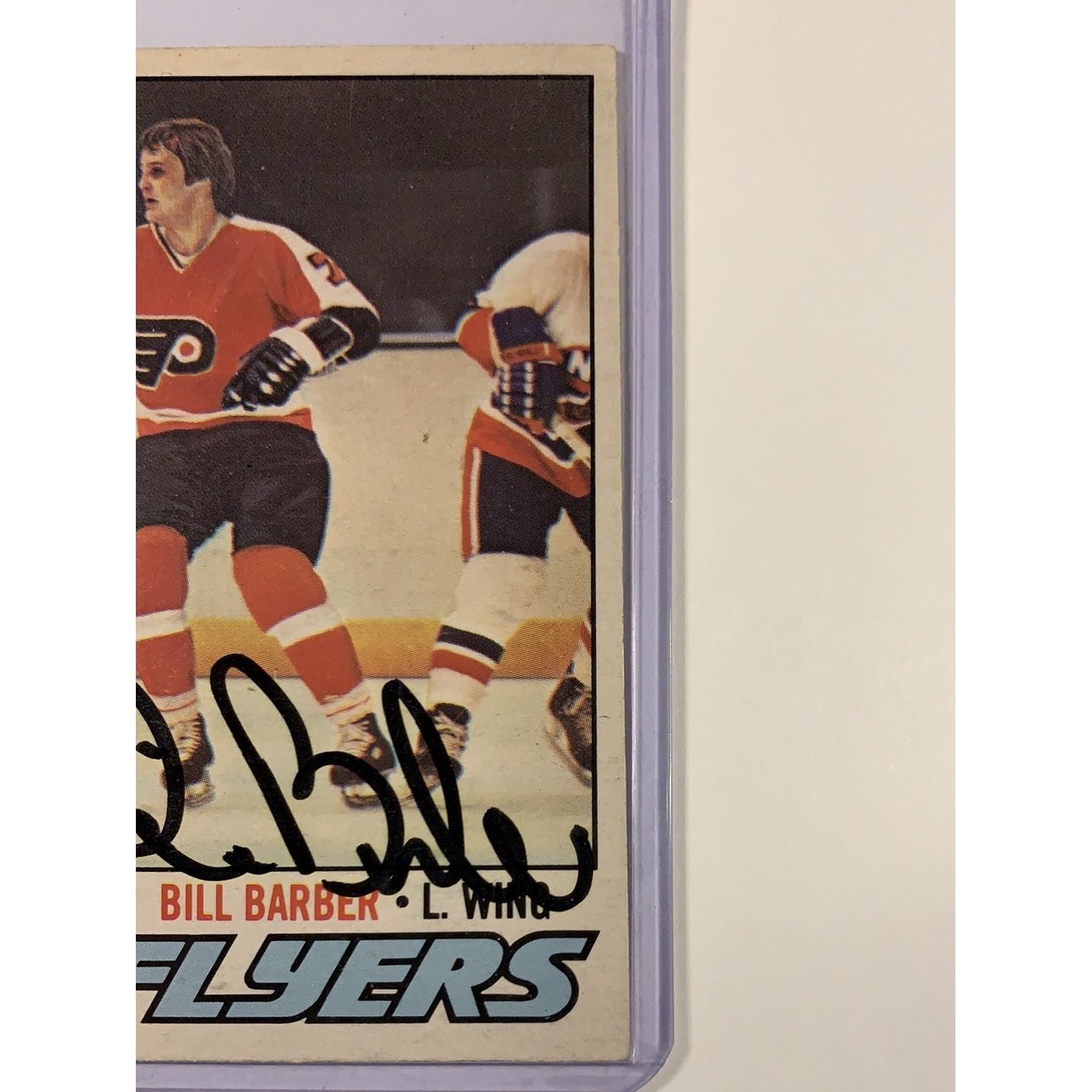  1977-78 O-Pee-Chee Bill Barber In Person Auto  Local Legends Cards & Collectibles