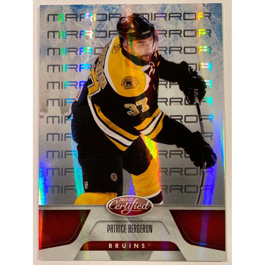  2011-12 Panini Certified Mirror Red Patrice Bergeron /199  Local Legends Cards & Collectibles