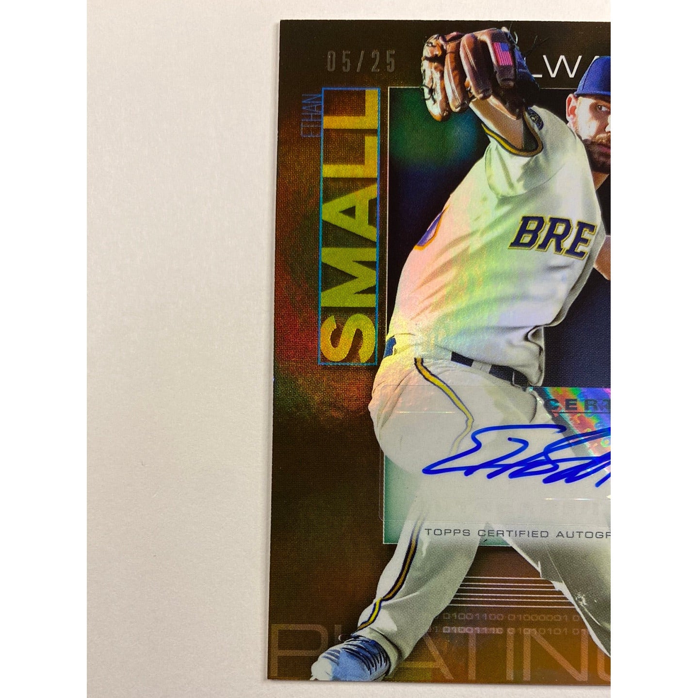 2020 Bowman Platinum Ethan Small Bronze Foil Auto /25