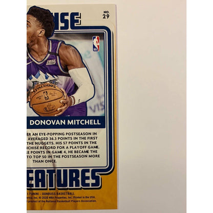 2020-21 Donruss Donovan Mitchell Franchise Features