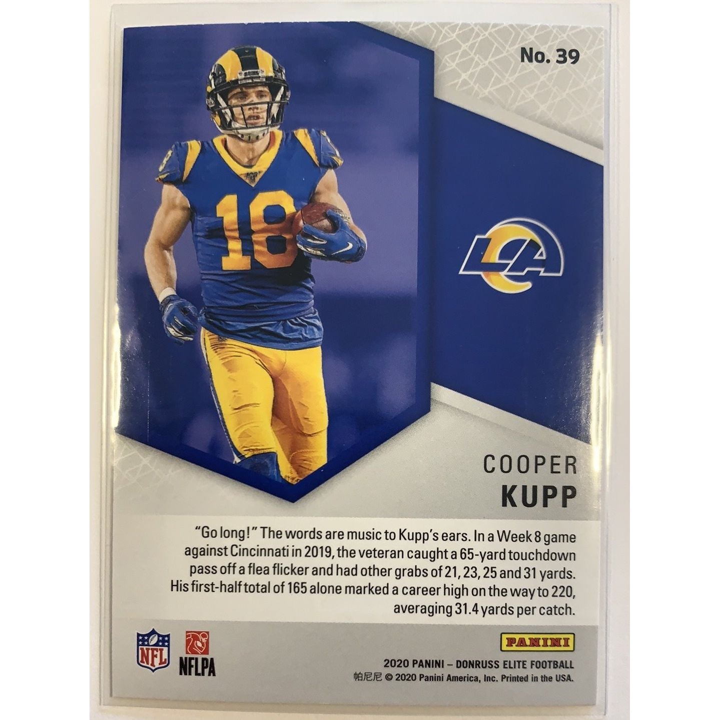  2020 Donruss Elite Cooper Kupp Spellbound “P”  Local Legends Cards & Collectibles