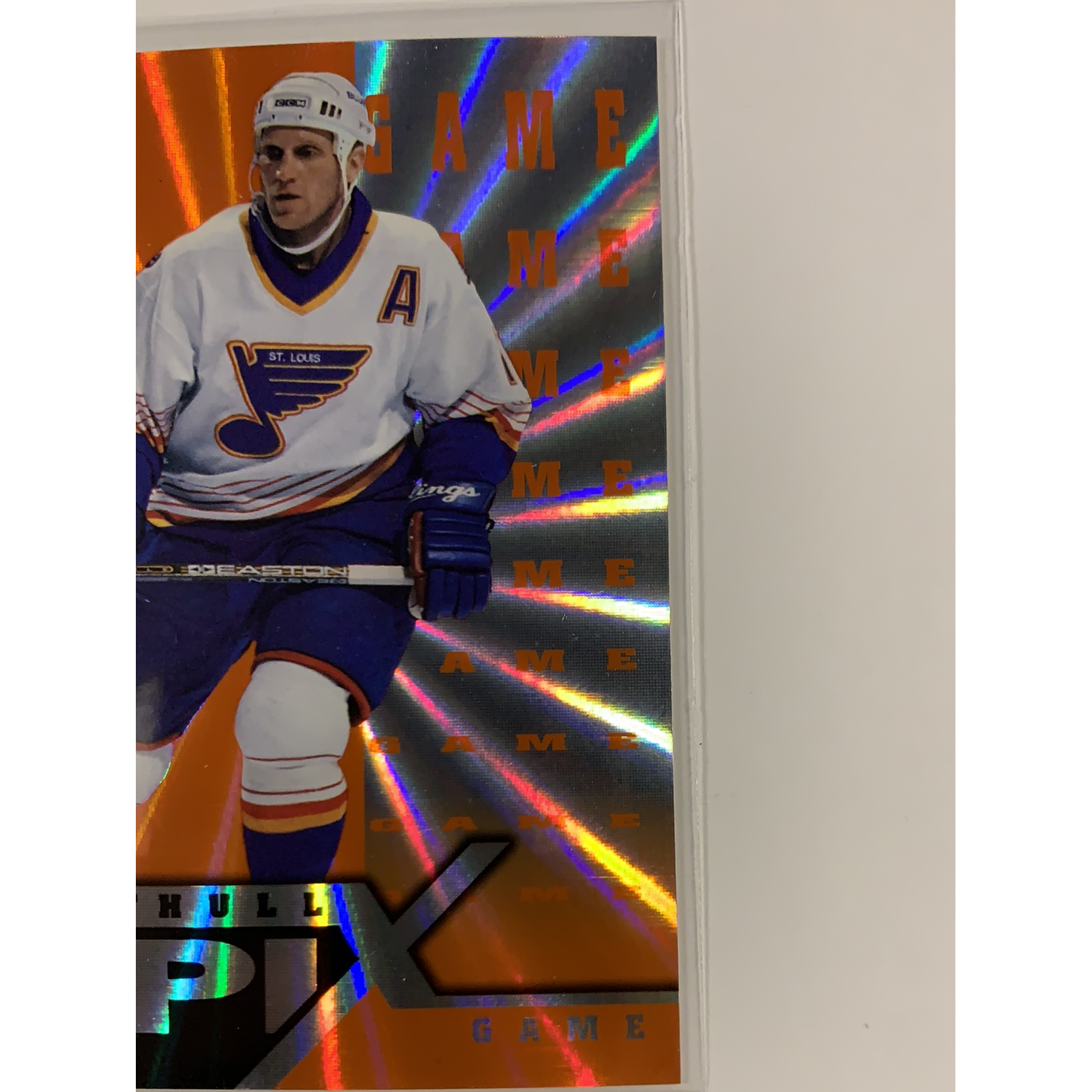  1997-98 Pinnacle Brett Hull Epix Orange Game  Local Legends Cards & Collectibles