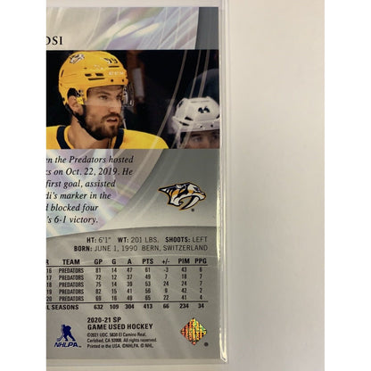  2020-21 SP Game Used Roman Josi Holo /59  Local Legends Cards & Collectibles