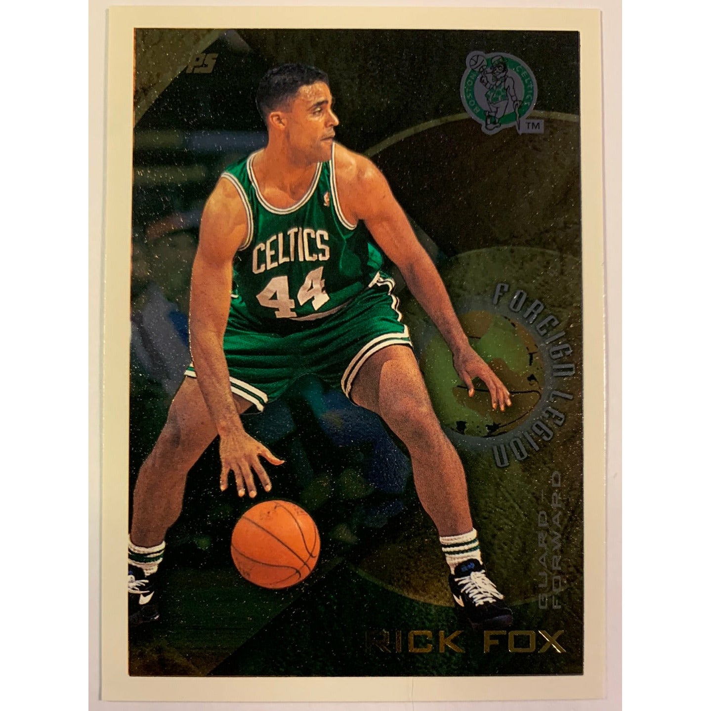  1995-96 Topps Rick Fox Foriegn Legion Gold Foil - Because He’s from Canada 🤣😂🤣  Local Legends Cards & Collectibles