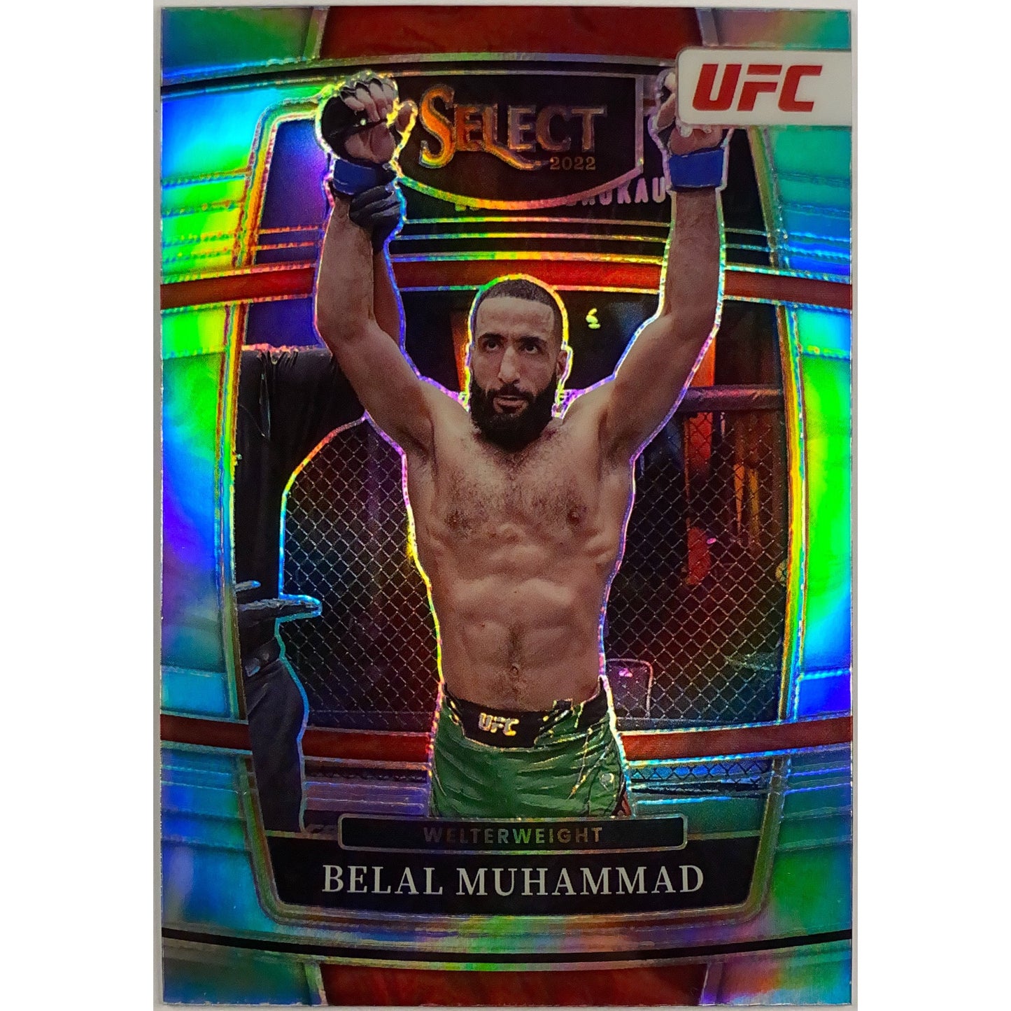 2022 Select Belal Muhammad Silver Holo Prizm