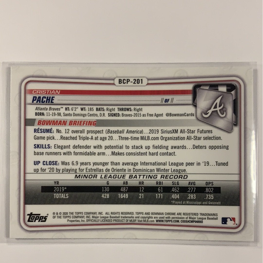  2020 Bowman Chrome Cristian Pache Mega Box Mojo Refractor  Local Legends Cards & Collectibles