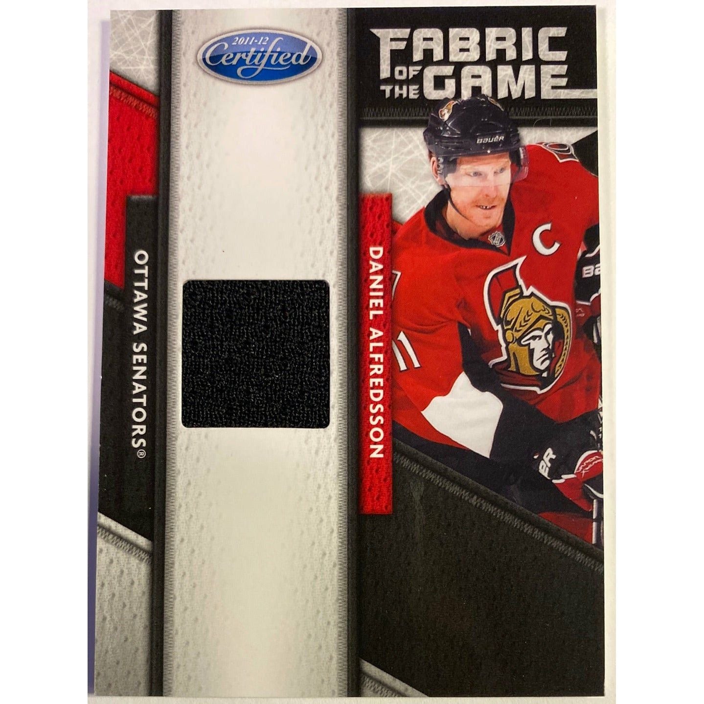  2011-12 Panini Certified Daniel Alfredsson Fabric of the Game /399  Local Legends Cards & Collectibles