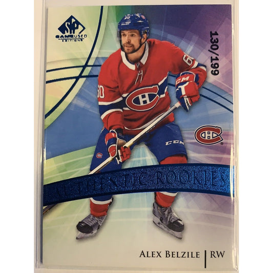  2020-21 SP Game Used Alex Belzile Authentic Blue Burst Rookies /199  Local Legends Cards & Collectibles