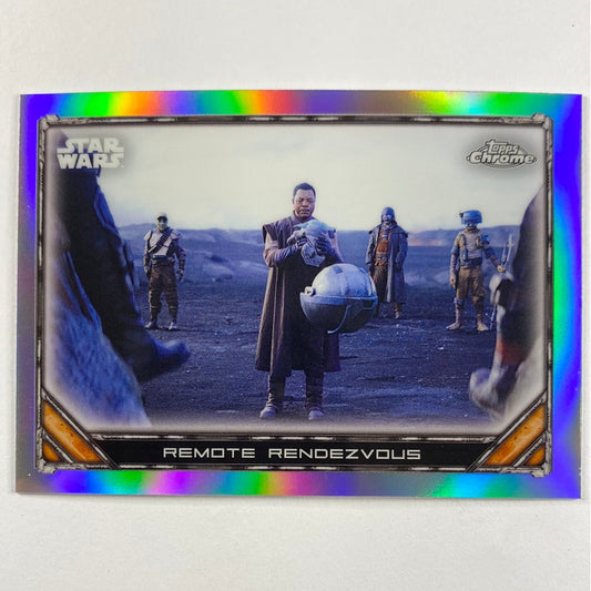 Topps Chrome The Mandalorian Remote Rendezvous Refractor