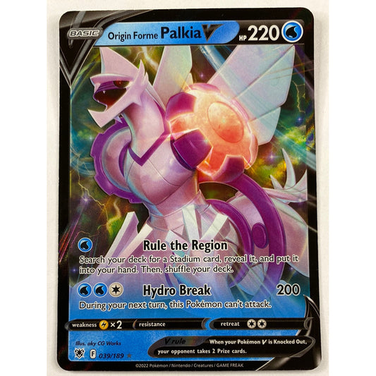 Origin Forme Palkia V Full Art Ultra Rare 39/189