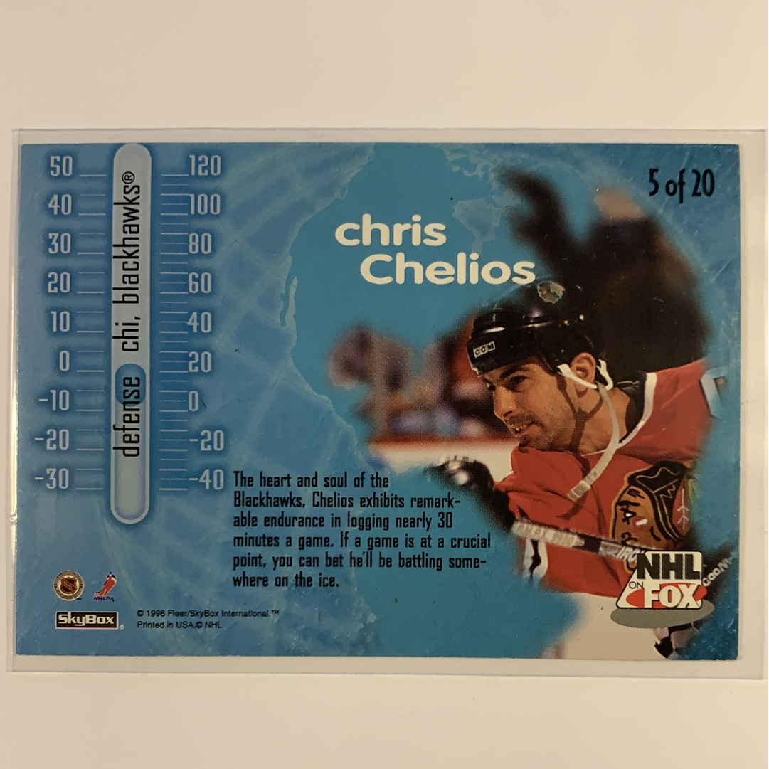  1996 Fleer Skybox Chris Chelios NHL on Fox  Local Legends Cards & Collectibles