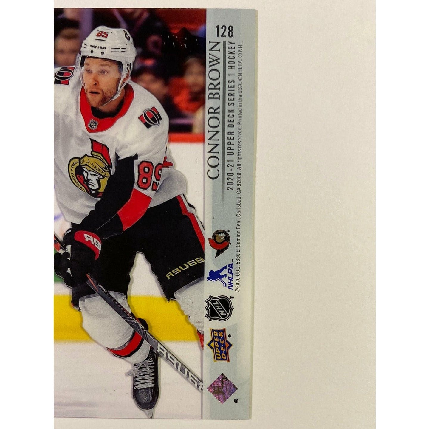 2020-21 Upper Deck Series 1 Connor Brown Clear Cut