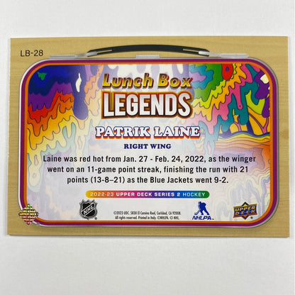 2022-23 Series 2 Patrik Laine Lunch Box Legends Gold