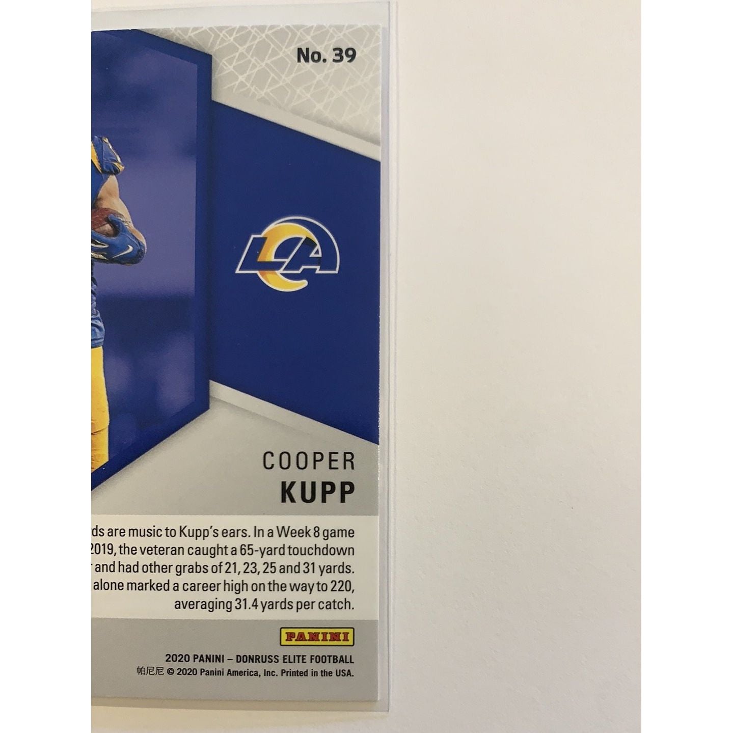  2020 Donruss Elite Cooper Kupp Spellbound “P”  Local Legends Cards & Collectibles