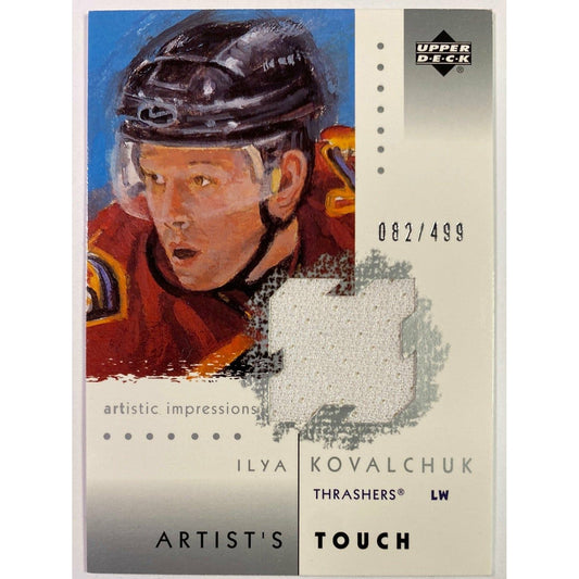  2003-04 Upper Deck Artistic Impressions Ilya Kovalchuk Artists Touch Jersey Patch /499  Local Legends Cards & Collectibles