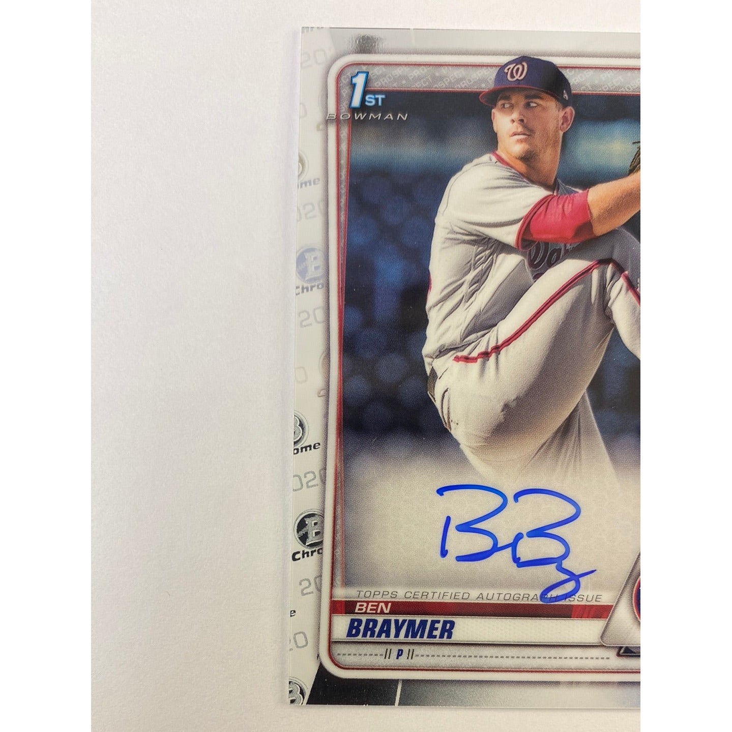 2020 Bowman Chrome Ben Braymer 1st Bowman RC Auto