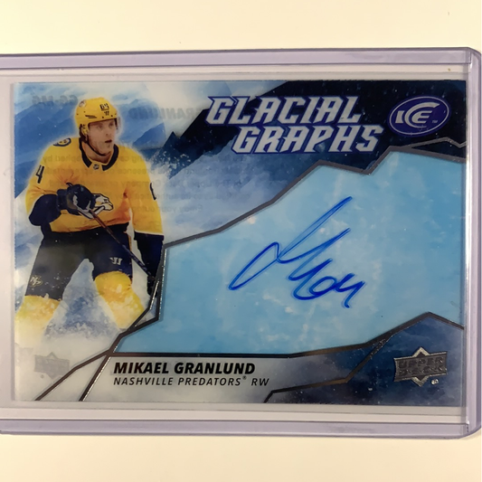  2019-20 Upper Deck Ice Mikael Granlund Glacial Graphs On Card Auto  Local Legends Cards & Collectibles