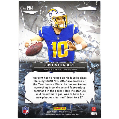 2021 Panini Prizm Justin Herbert Break