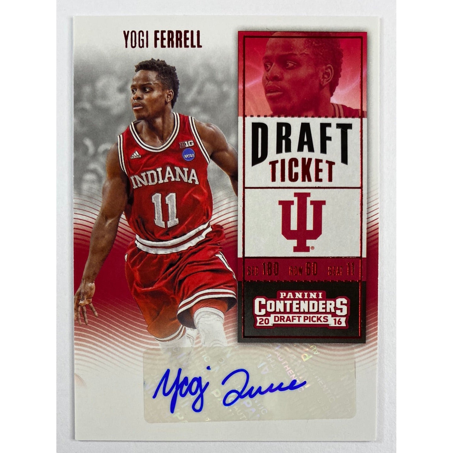 2016 Contenders Draft Picks Yogi Ferrell Ticket Auto