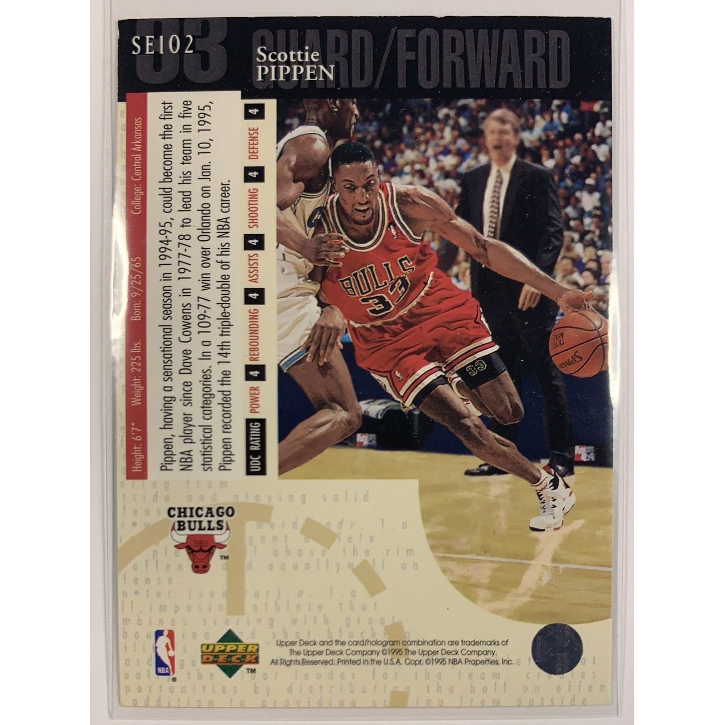  1995-96 Upper Deck Scottie Pippen Guard/Forward  Local Legends Cards & Collectibles