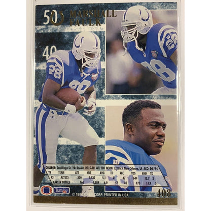  1994 Fleer Ultra Marshall Faulk Rookie Card  Local Legends Cards & Collectibles