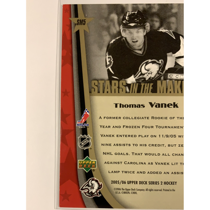  2005-06 Upper Deck Series 2 Thomas Vanek Stars in the Making  Local Legends Cards & Collectibles