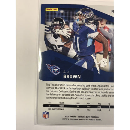  2020 Donruss Elite A.J. Brown Pink Parallel  Local Legends Cards & Collectibles