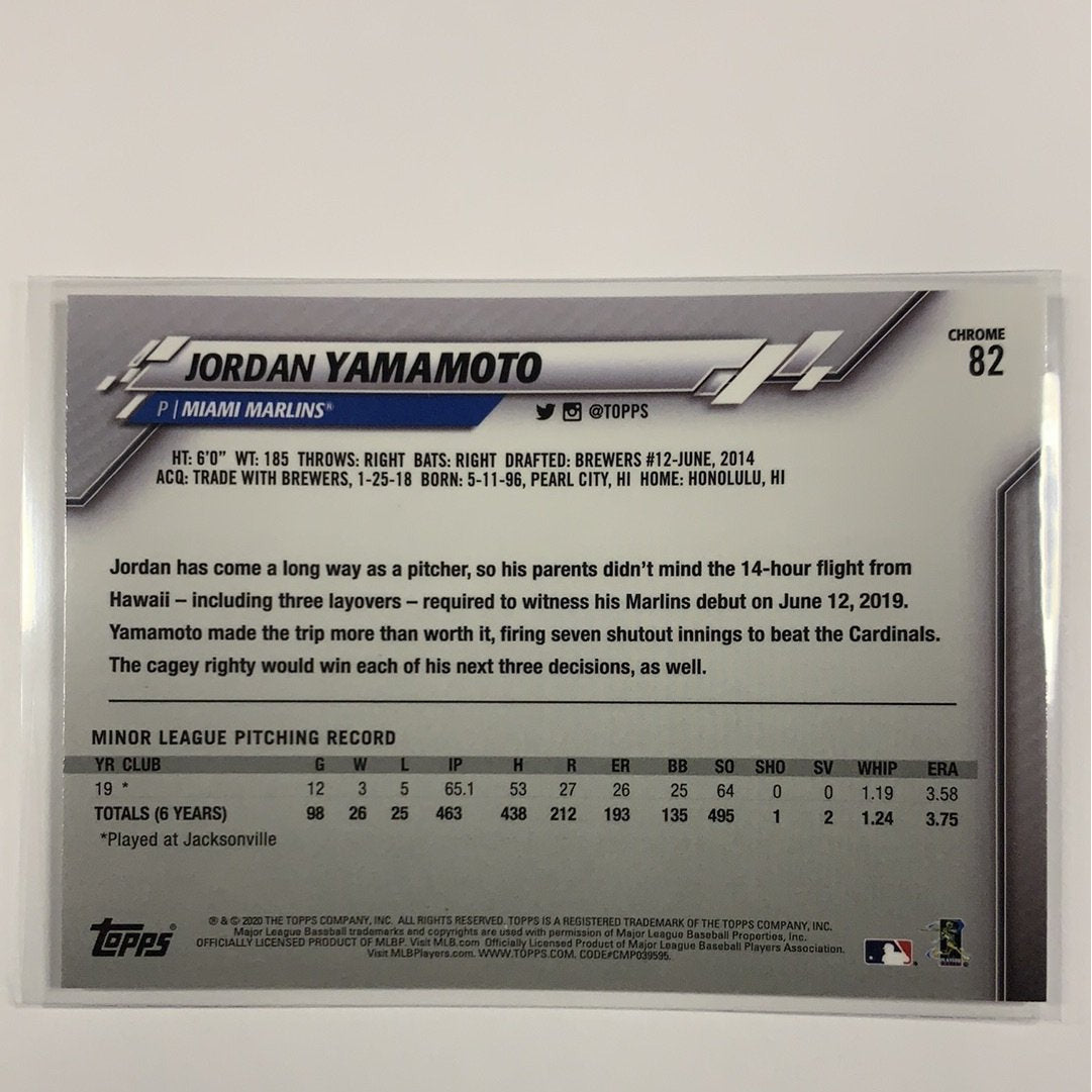  2020 Topps Chrome Jordan Yamamoto RC  Local Legends Cards & Collectibles