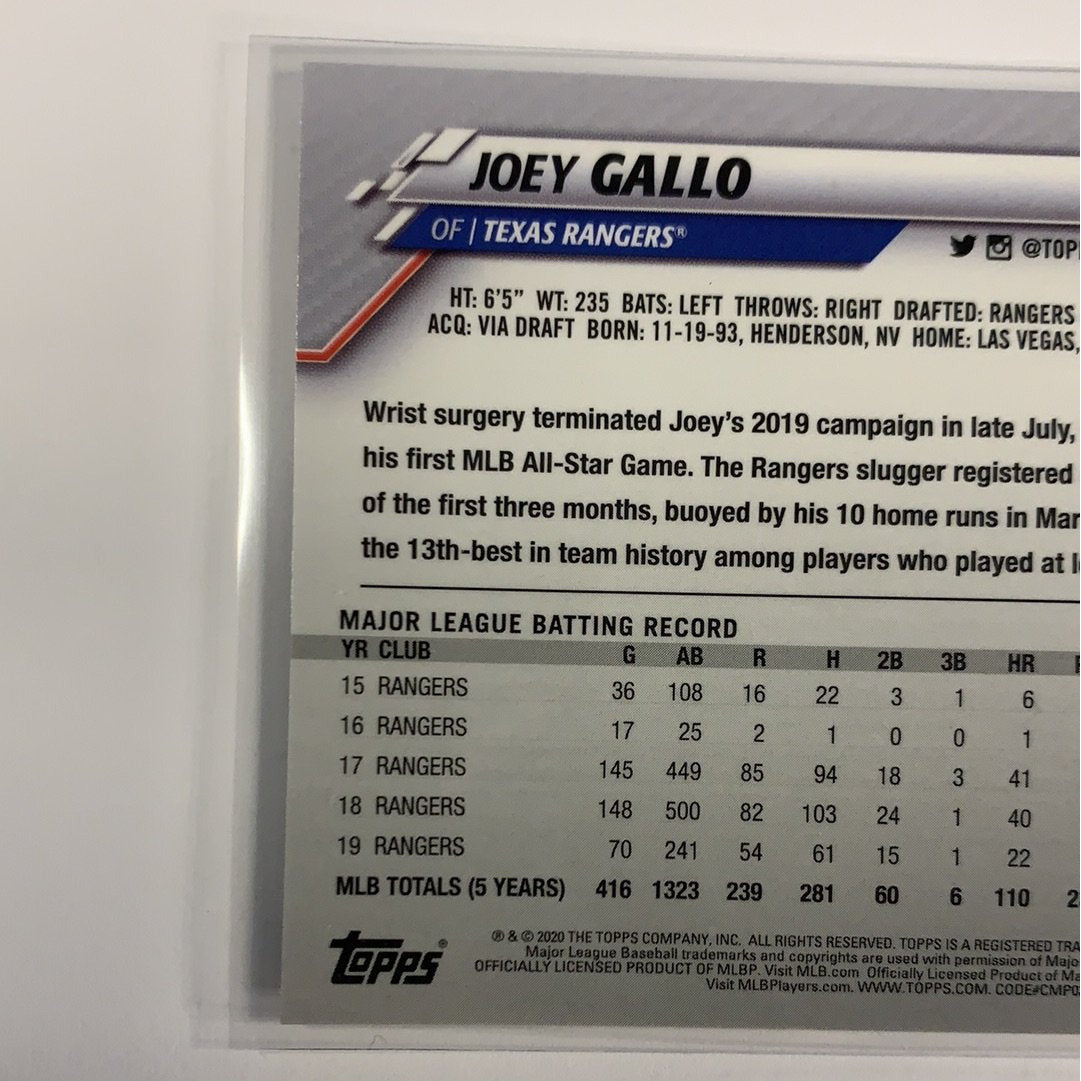  2020 Topps Chrome Joey Gallo Prizm Refractor  Local Legends Cards & Collectibles