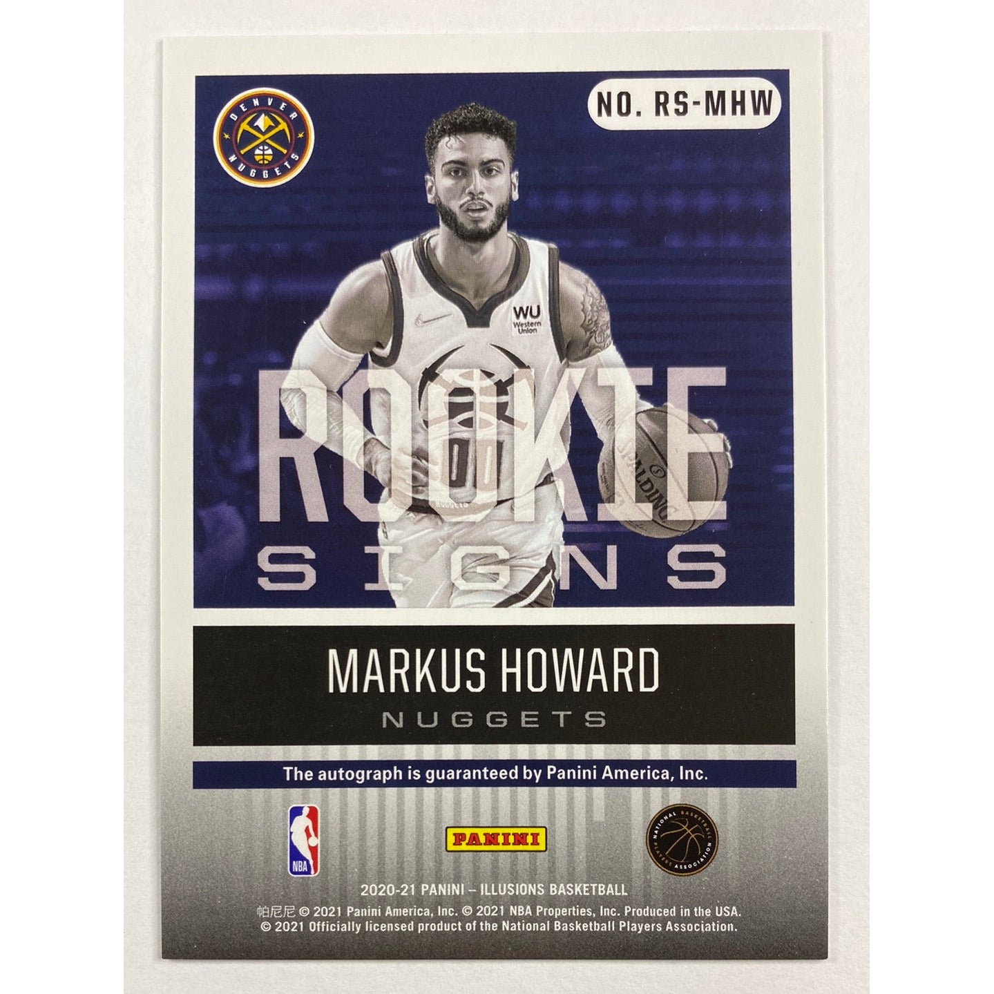 2020-21 Illusions Markus Howard Rookie Signs