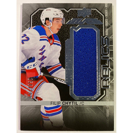  2017-18 UD Black Filip Chytil Rookie Trademarks Relics /299  Local Legends Cards & Collectibles
