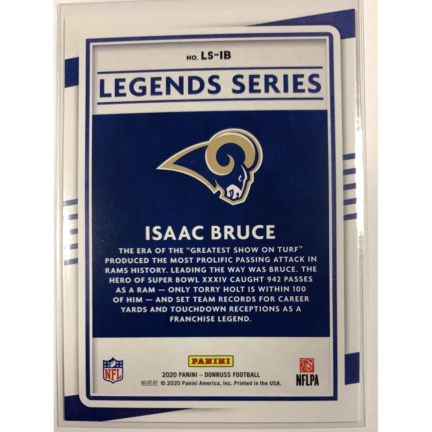  2020 Donruss Isaac Bruce Legends Series  Local Legends Cards & Collectibles