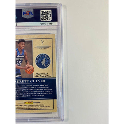 2019 Hoops Premium Stock Jarrett Culver Class Of 2019 Holo #3 PSA GEM MT 10