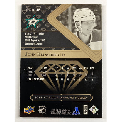 2016-17 Black Diamond John Klingberg Pure Black /99
