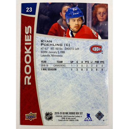 2019-20 Box Set Ryan Poeling RC