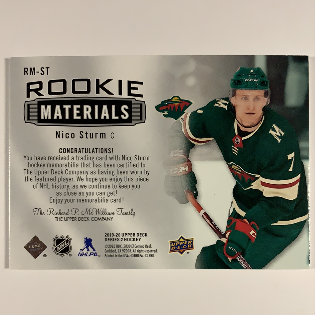  2019-20 Upper Deck Nico Sturm Rookie Materials  Local Legends Cards & Collectibles